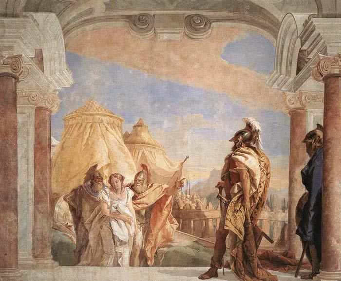 Giovanni Battista Tiepolo Eurybates and Talthybios Lead Briseis to Agamemmon China oil painting art